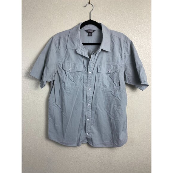Outdoor Research Mens Wander Short Sleeve Shirt XL Light Gray Nylon Outdoor Camp - Picture 1 of 16